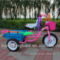 Cute plastic tricycle steel frame children toy tricycle sale